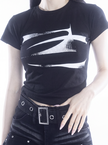 Distressed Logo Mini Tee