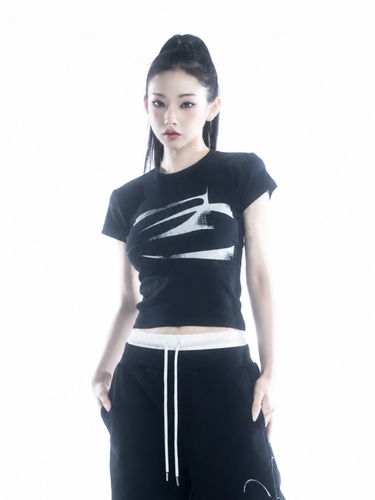Distressed Logo Mini Tee
